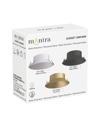SUNSET * Empotrable LED 30/40W Marco Oro